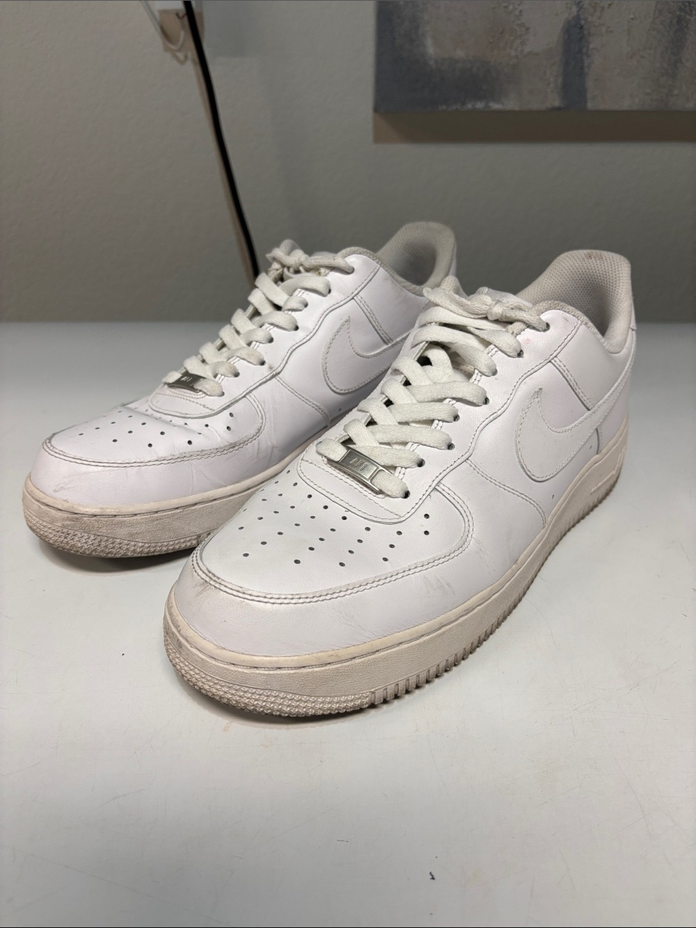 Men’s White Nike Air Force 1’s Size 11.5 With Box 📦